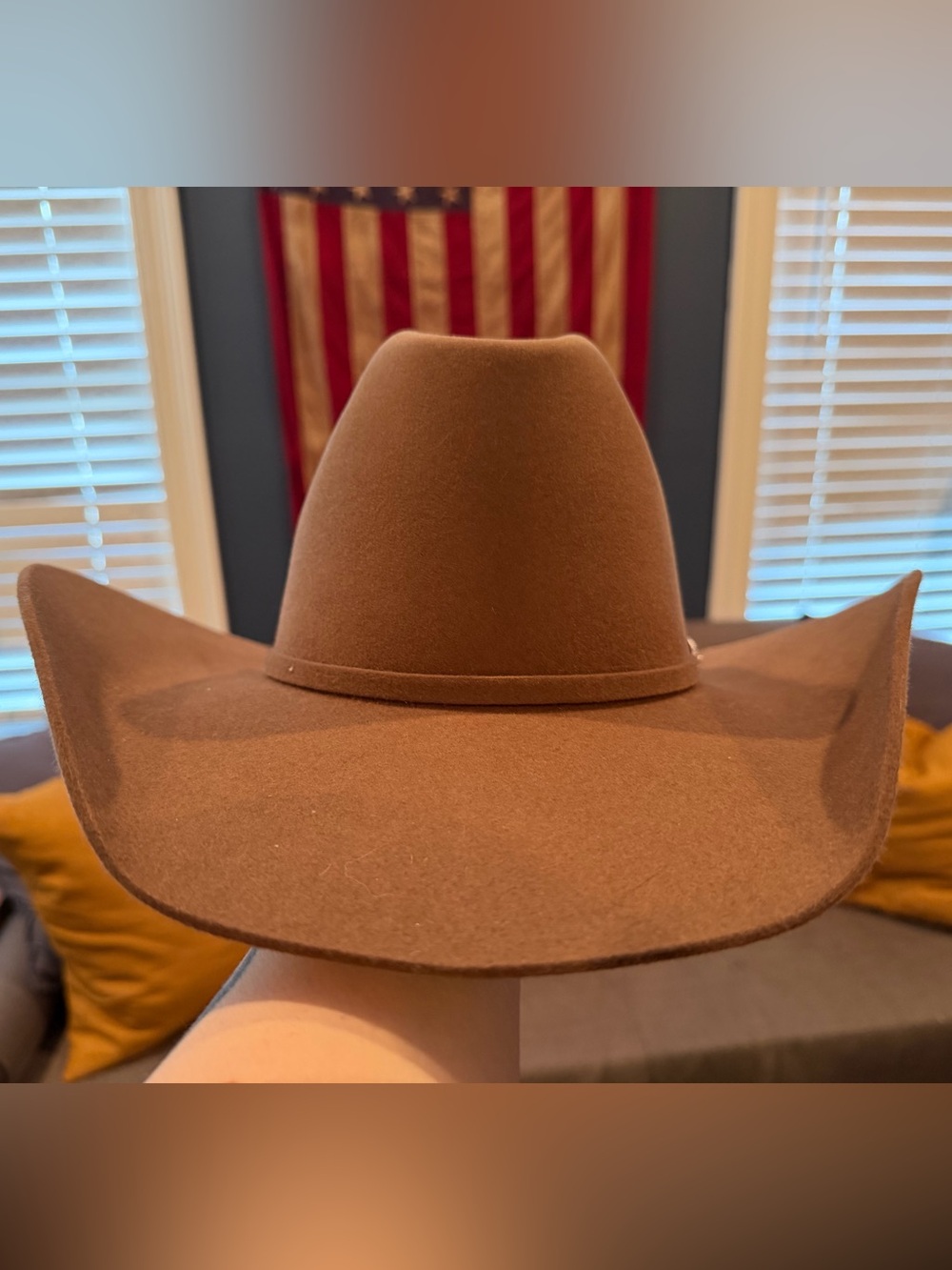American Hat Company 7X Felt Cowboy Hat, Tuscan, Size 6 7/8 LO